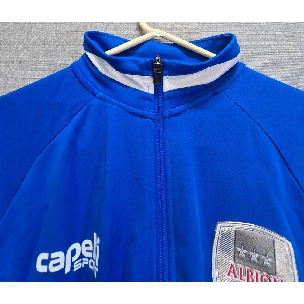 Capelli Sport Uptown Training Jacket Men XL Blue Logo Albion SC Nashville Soccer